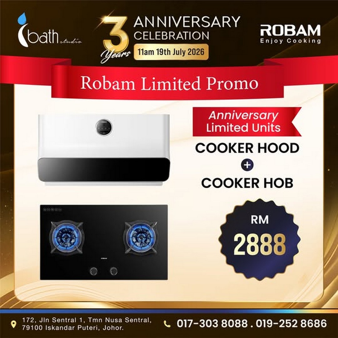 ROBAM-Malaysia-Bath-Studio-3rd-Anniversary-Celebration-Promotion-1 19 July 2026: ROBAM Malaysia Bath Studio 3rd Anniversary Celebration Promotion – Exclusive Bundle Deals, Lucky Draws, Free Gifts and One-Day Special Offers