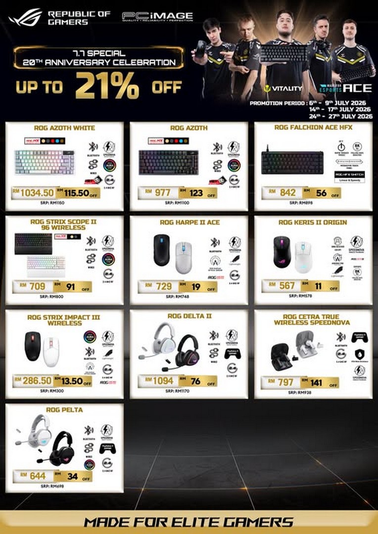 ROG-Malaysia-20th-Anniversary-7.7-Promotion 6–9 July 2026: ROG Malaysia 20th Anniversary 7.7 Promotion – Enjoy Up to 21% OFF Gaming Gear at Selected Dealer Stores