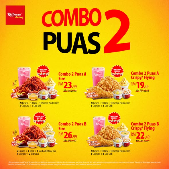 Richeese-Factory-Malaysia-July-Promotion-–-Free-Chicken-Bites-3 8 July 2026 onwards: Richeese Factory Malaysia July Promotion – Free Chicken Bites, Free Upsize Drink, Ice Cream & Combo Deals from RM19.49