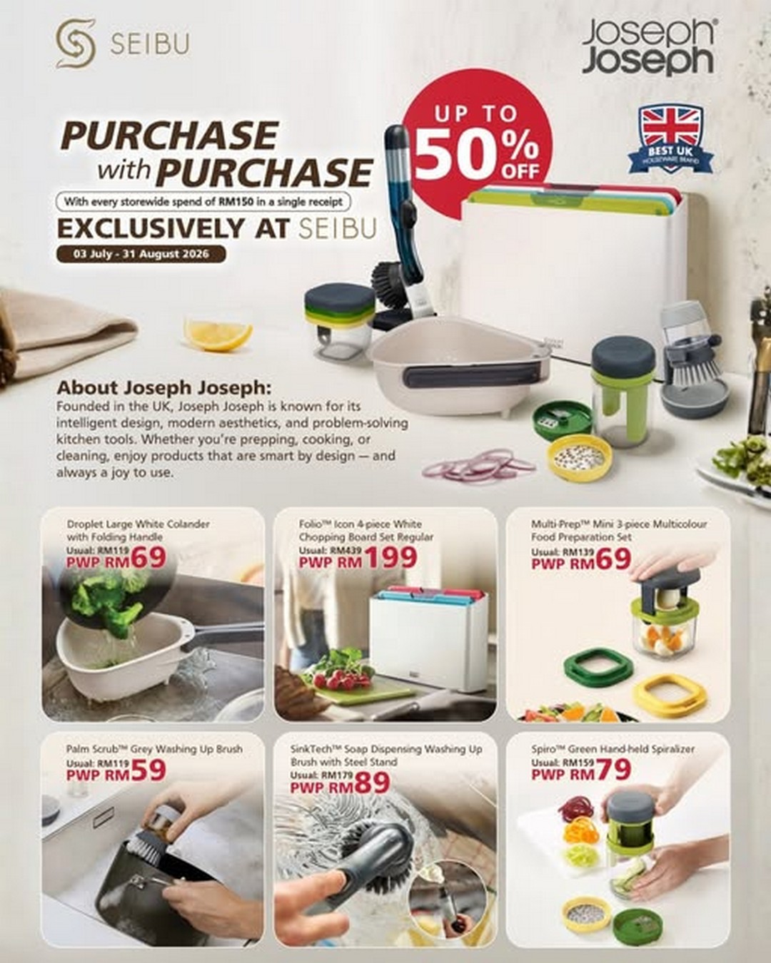 SEIBU-The-Exchange-TRX-Joseph-Joseph-Purchase-with-Purchase-Promotion 3 July – 31 August 2026: SEIBU The Exchange TRX Joseph Joseph Purchase with Purchase Promotion – Upgrade Your Kitchen with Exclusive Smart Kitchen Deals