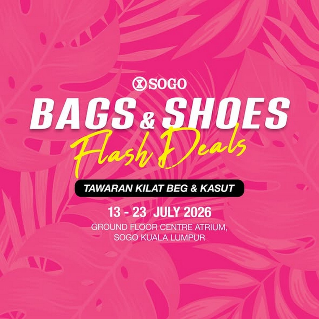 SOGO-Malaysia-Bags-Shoes-Flash-Deals-Promotion Now till 23 July 2026: SOGO Malaysia Bags & Shoes Flash Deals Promotion – Save on GUESS, POLO, Crocodile and More at SOGO Kuala Lumpur