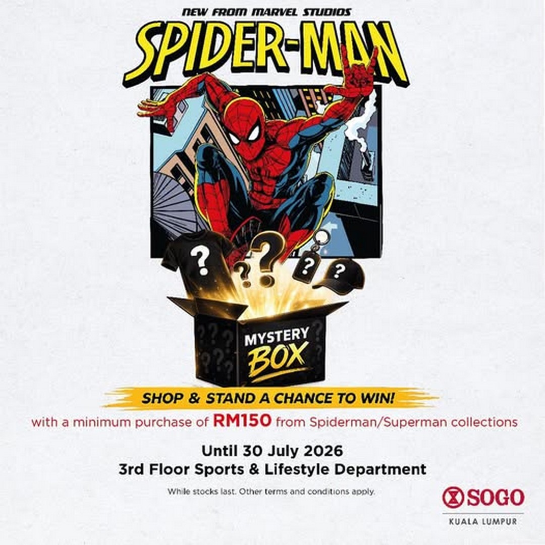 SOGO-Malaysia-Spider-Man-Superman-Mystery-Box-Promotion Now till 30 July 2026: SOGO Malaysia Spider-Man & Superman Mystery Box Promotion – Spend RM150 and Stand a Chance to Win at SOGO KL