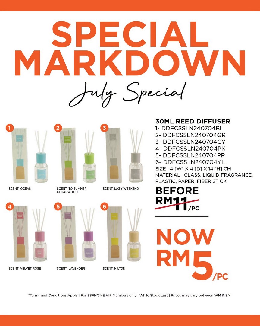 SSFHOME-Malaysia-July-Special-Markdown-Sale-20 9 July 2026 Onwards: SSFHOME Malaysia July Special Markdown Sale – Home Furniture & Décor Promotion with Prices from RM2