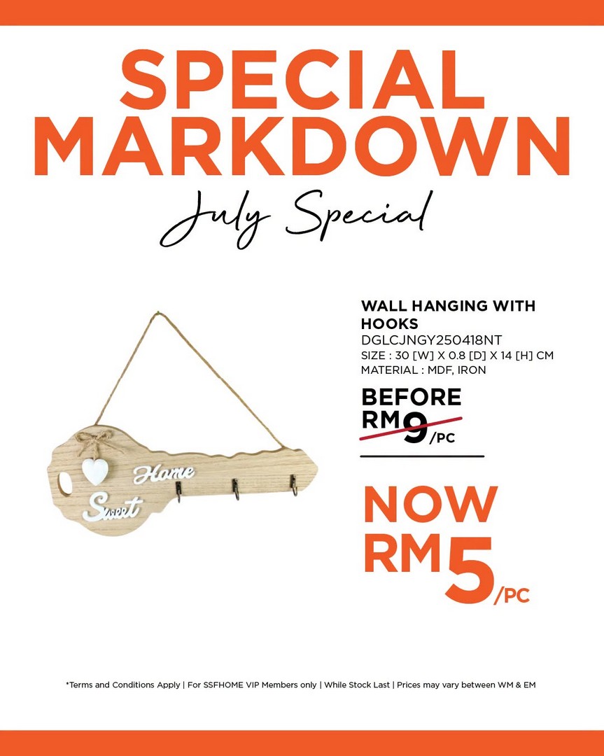 SSFHOME-Malaysia-July-Special-Markdown-Sale-22 9 July 2026 Onwards: SSFHOME Malaysia July Special Markdown Sale – Home Furniture & Décor Promotion with Prices from RM2