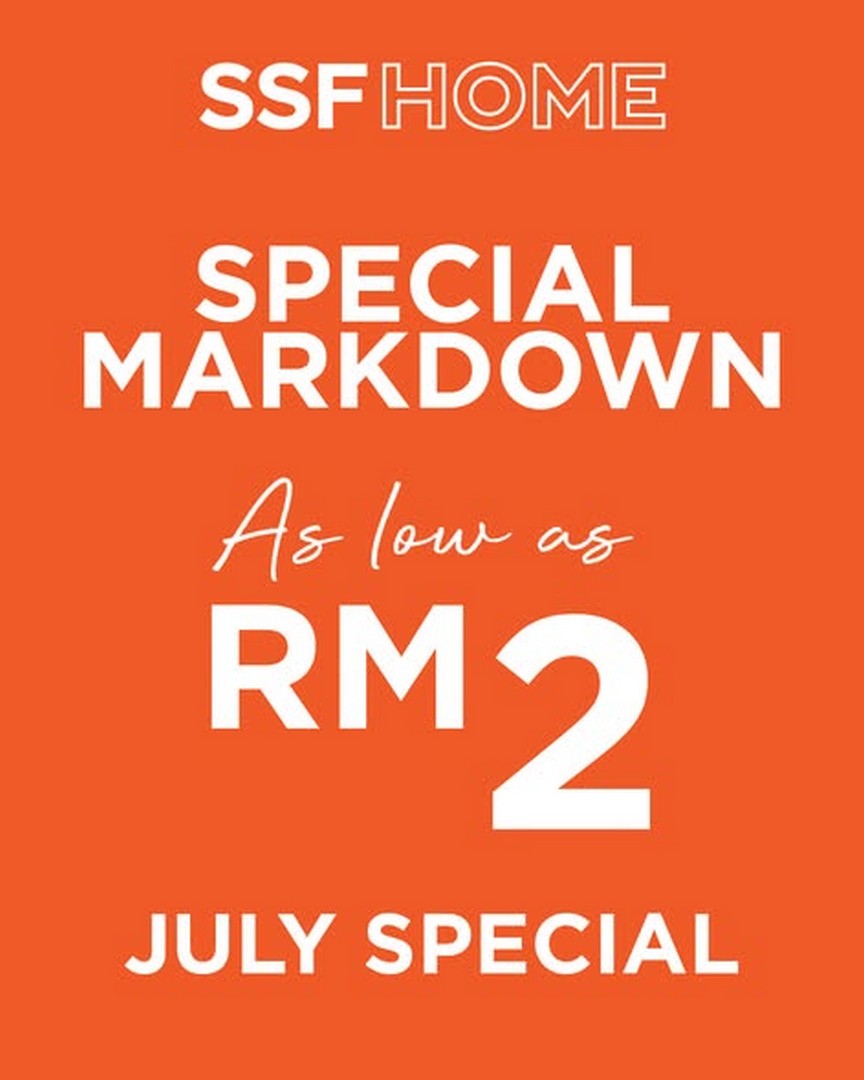 SSFHOME-Malaysia-July-Special-Markdown-Sale 9 July 2026 Onwards: SSFHOME Malaysia July Special Markdown Sale – Home Furniture & Décor Promotion with Prices from RM2