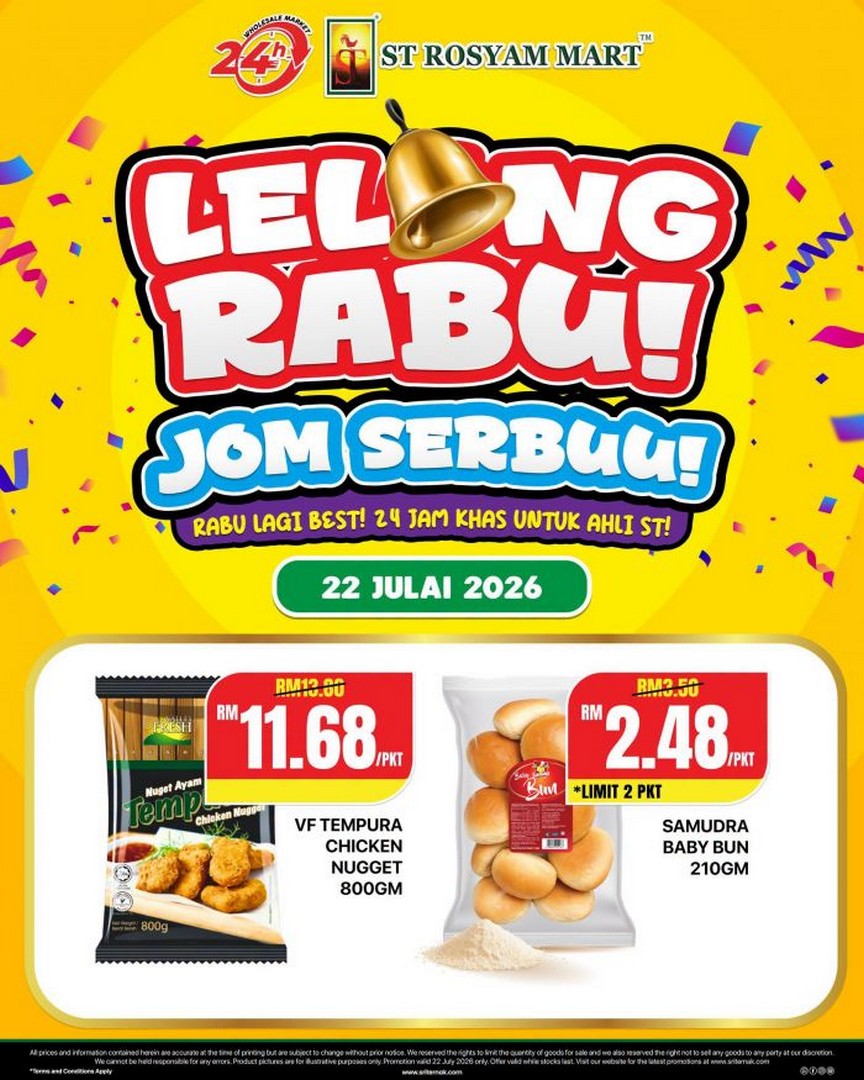 ST-Rosyam-Mart-Lelong-Rabu-Promotion-Fresh-Produce-and-Daily-Essentials-2 22 July 2026: ST Rosyam Mart Lelong Rabu Promotion, Fresh Produce and Daily Essentials Deals Including Cabbage at RM0.98/KG