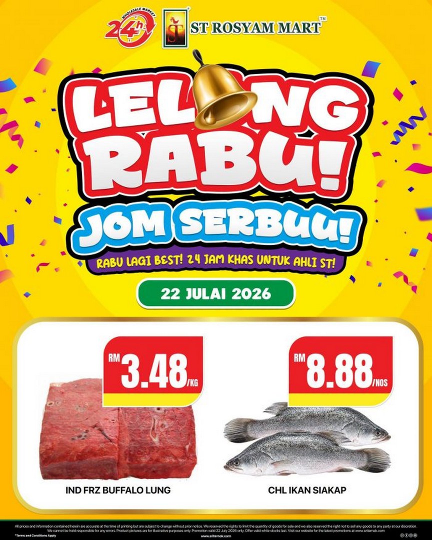 ST-Rosyam-Mart-Lelong-Rabu-Promotion-Fresh-Produce-and-Daily-Essentials-5 22 July 2026: ST Rosyam Mart Lelong Rabu Promotion, Fresh Produce and Daily Essentials Deals Including Cabbage at RM0.98/KG