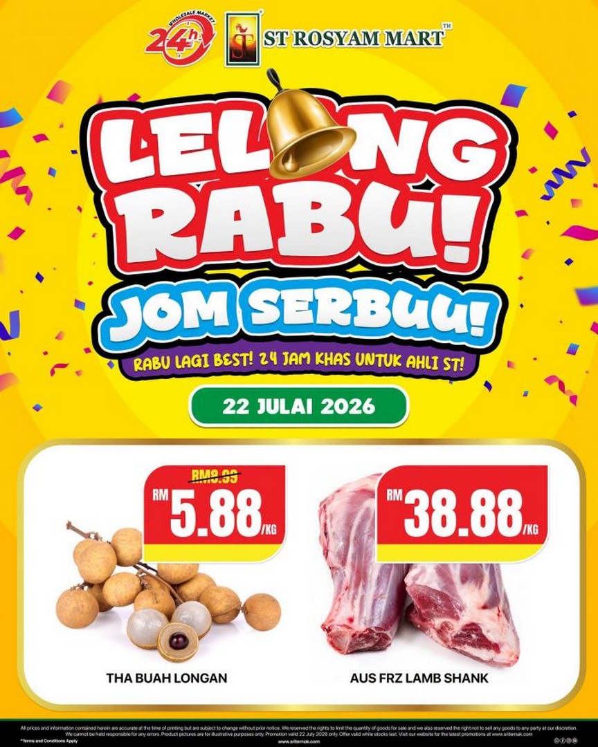 ST-Rosyam-Mart-Lelong-Rabu-Promotion-Fresh-Produce-and-Daily-Essentials-6 22 July 2026: ST Rosyam Mart Lelong Rabu Promotion, Fresh Produce and Daily Essentials Deals Including Cabbage at RM0.98/KG
