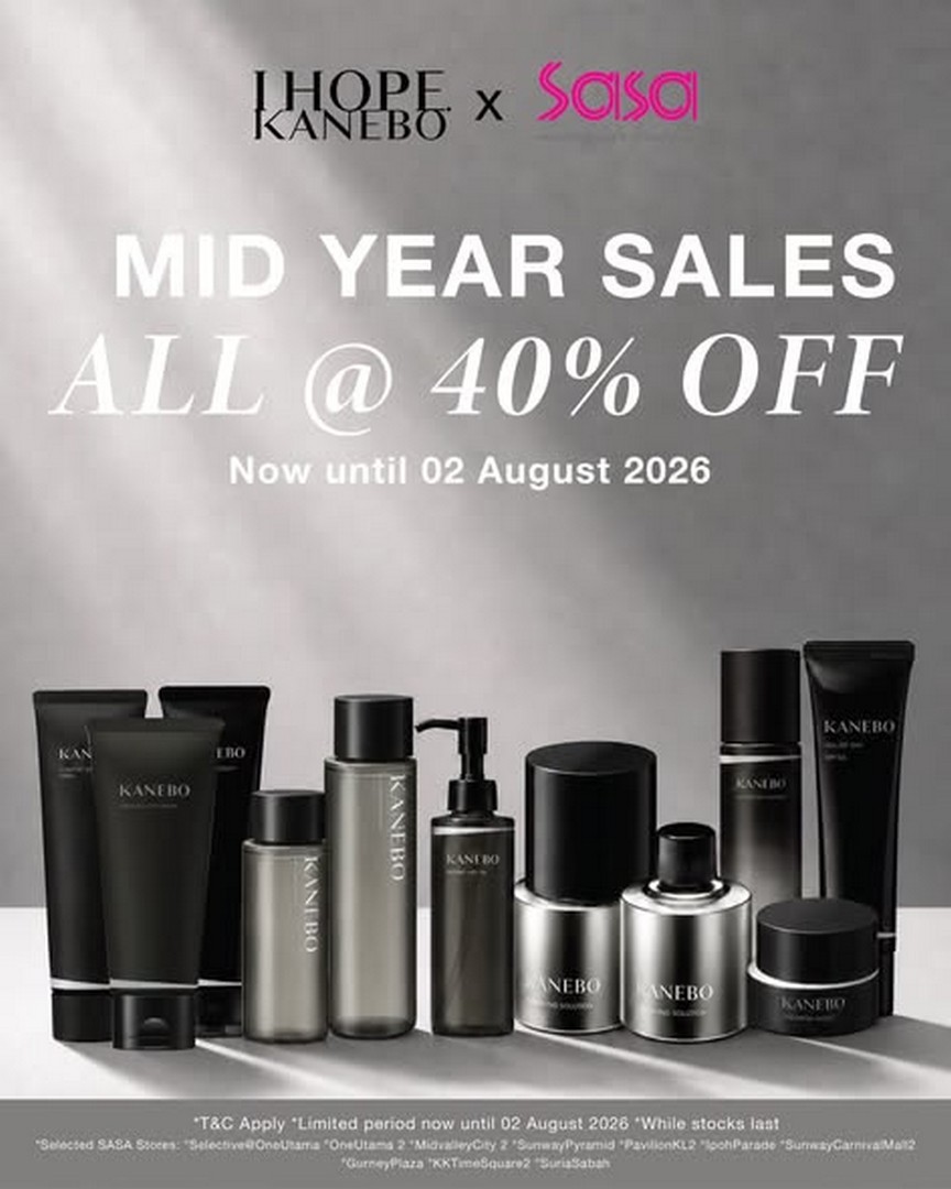 SaSa-Malaysia-KANEBO-Mid-Year-Beauty-Savings-Promotion Now till 2 August 2026: SaSa Malaysia KANEBO Mid Year Beauty Savings Promotion – Enjoy Up to 40% OFF Selected Premium Skincare Favourites