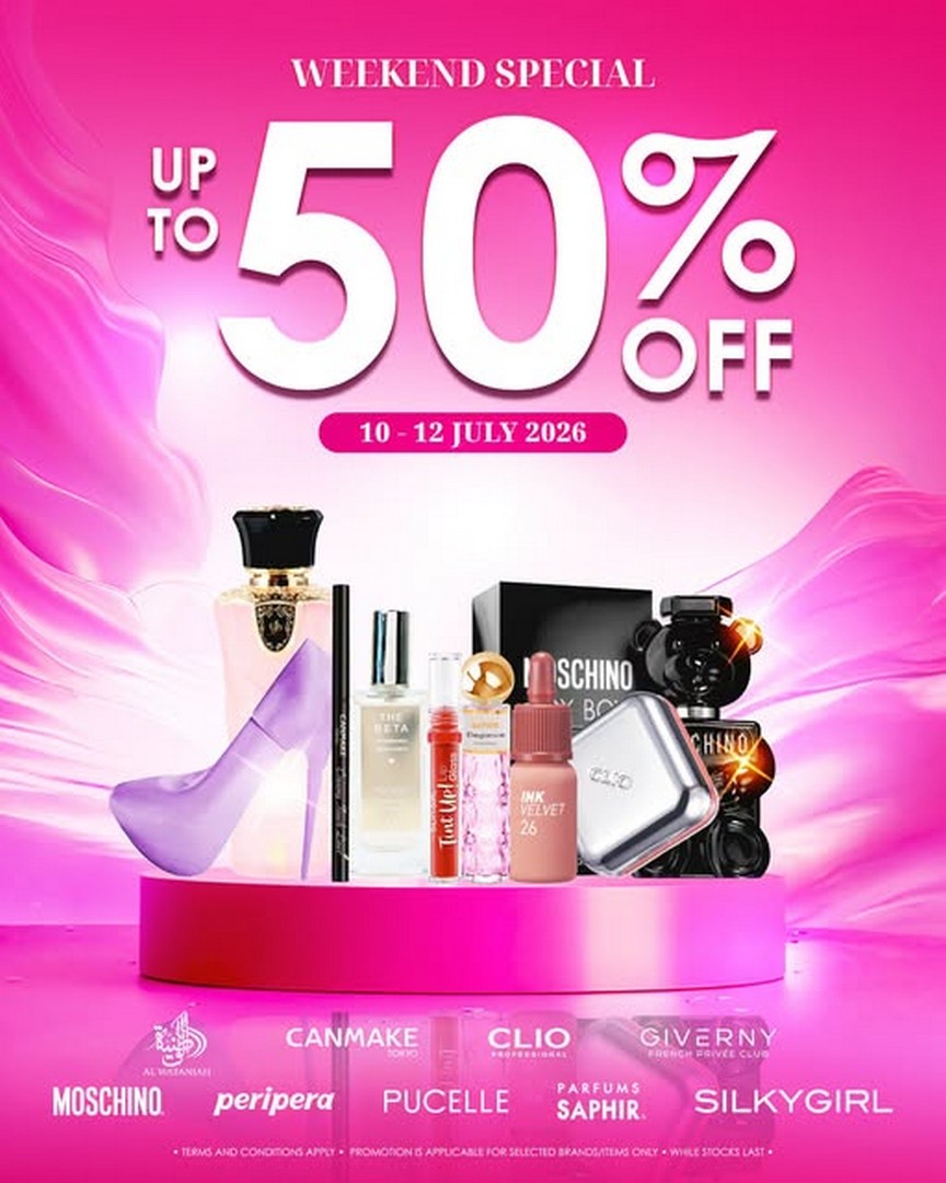 SaSa-Malaysia-Weekend-Beauty-Sale-Promotion 10-12 July 2026: SaSa Malaysia Weekend Beauty Sale Promotion – Enjoy Up to 50% OFF Selected Beauty, Makeup and Fragrance Brands at SaSa Stores Nationwide