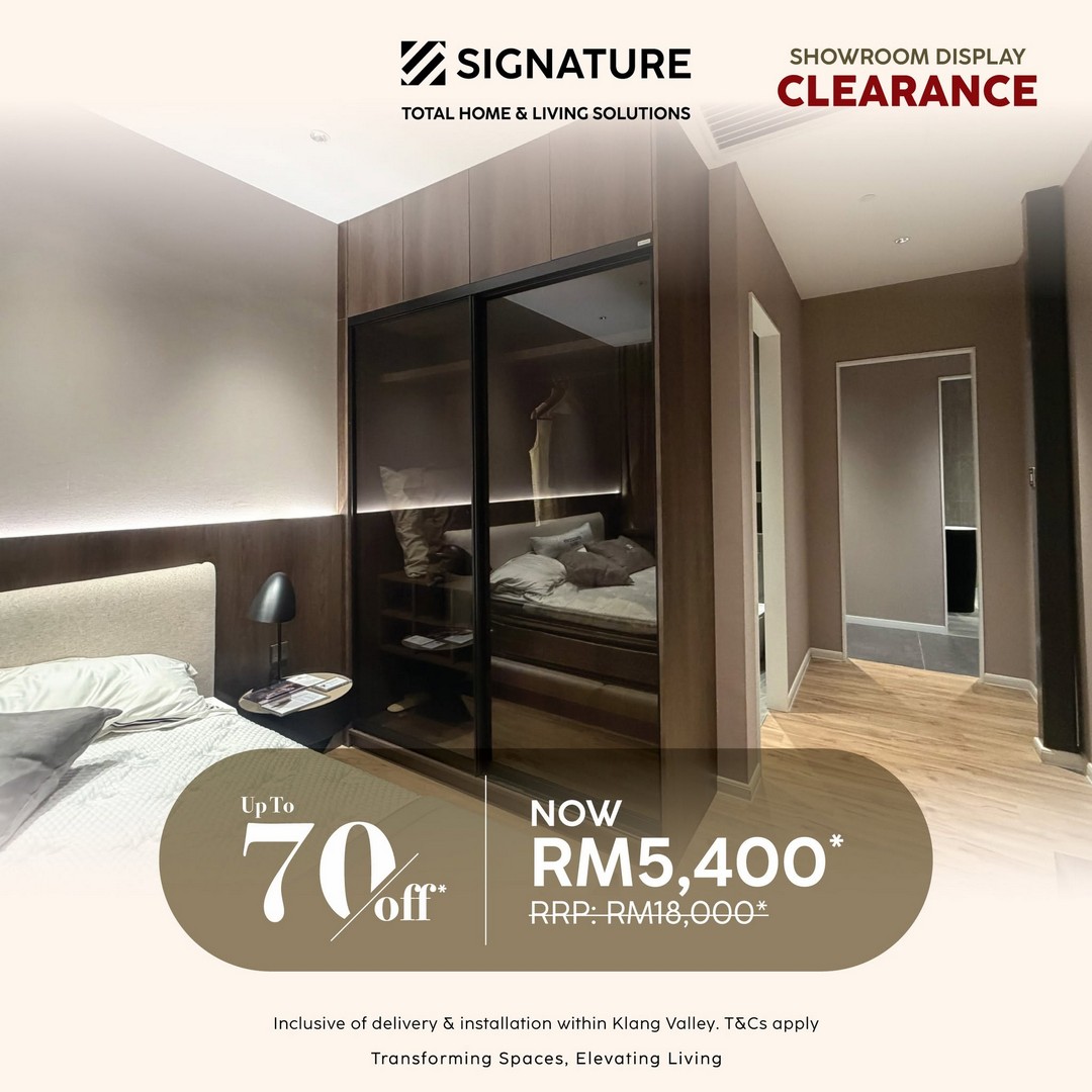 Signature-Malaysia-Showroom-Display-Sale-10 24 July 2026 onwards: Signature Malaysia Showroom Display Clearance Sale Up To 70% OFF on Kitchen Cabinets, Furniture, Wardrobes and Home Furnishing Items