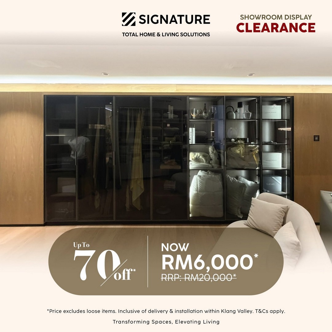 Signature-Malaysia-Showroom-Display-Sale-13 24 July 2026 onwards: Signature Malaysia Showroom Display Clearance Sale Up To 70% OFF on Kitchen Cabinets, Furniture, Wardrobes and Home Furnishing Items