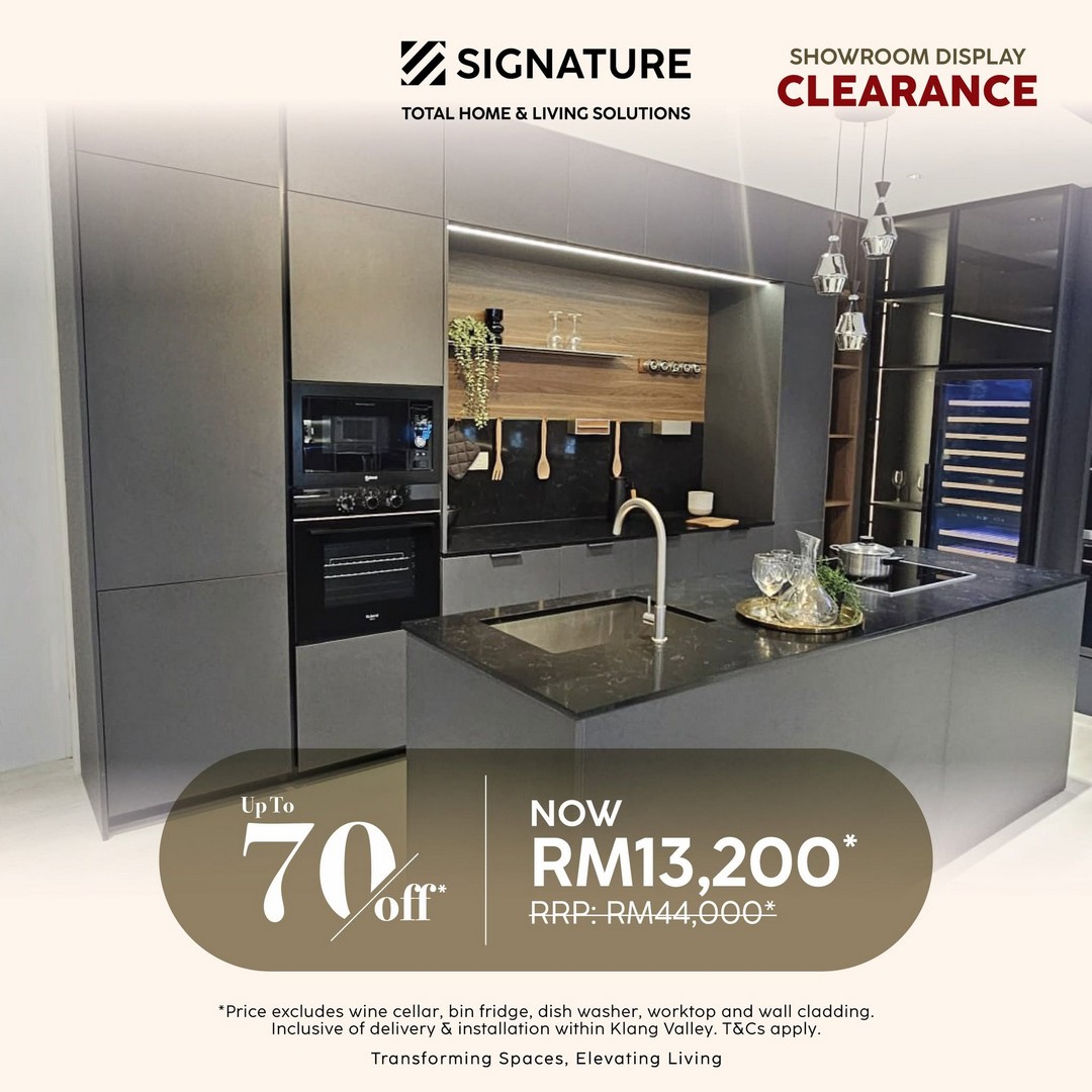 Signature-Malaysia-Showroom-Display-Sale-14 24 July 2026 onwards: Signature Malaysia Showroom Display Clearance Sale Up To 70% OFF on Kitchen Cabinets, Furniture, Wardrobes and Home Furnishing Items
