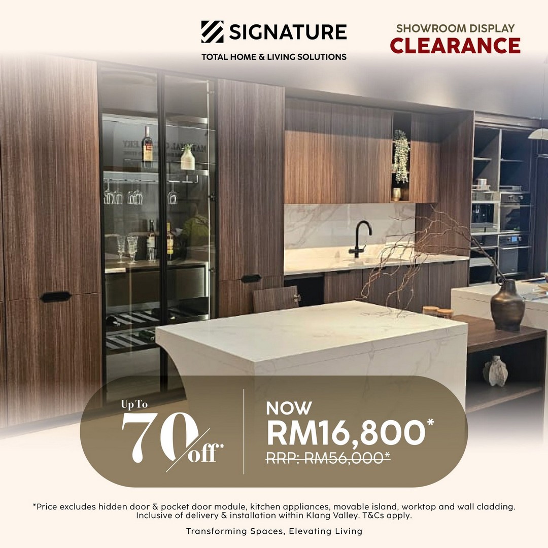 Signature-Malaysia-Showroom-Display-Sale-15 24 July 2026 onwards: Signature Malaysia Showroom Display Clearance Sale Up To 70% OFF on Kitchen Cabinets, Furniture, Wardrobes and Home Furnishing Items
