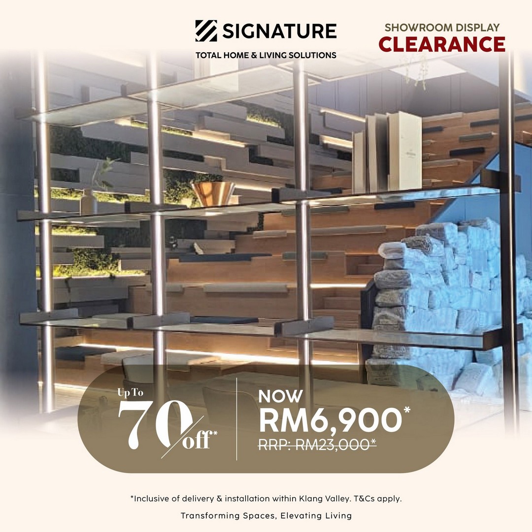 Signature-Malaysia-Showroom-Display-Sale-16 24 July 2026 onwards: Signature Malaysia Showroom Display Clearance Sale Up To 70% OFF on Kitchen Cabinets, Furniture, Wardrobes and Home Furnishing Items