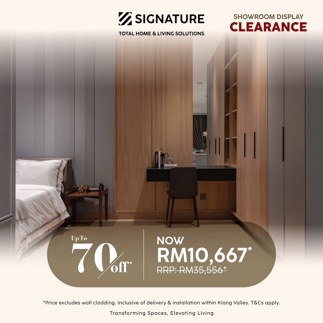 Signature-Malaysia-Showroom-Display-Sale-18 24 July 2026 onwards: Signature Malaysia Showroom Display Clearance Sale Up To 70% OFF on Kitchen Cabinets, Furniture, Wardrobes and Home Furnishing Items