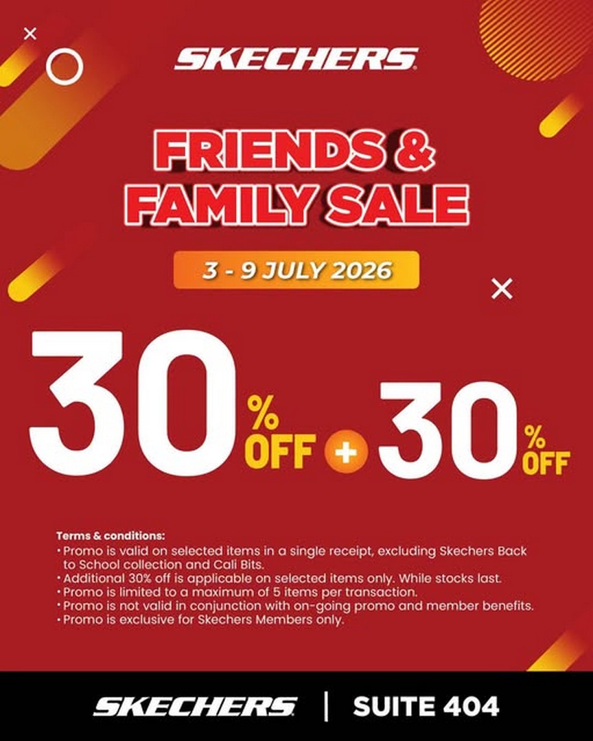 Skechers-Special-Sale-at-Johor-Premium-Outlets 3–9 July 2026: Skechers Special Sale at Johor Premium Outlets – Enjoy 30% Off Plus Additional 30% Savings Promotion on Selected Items