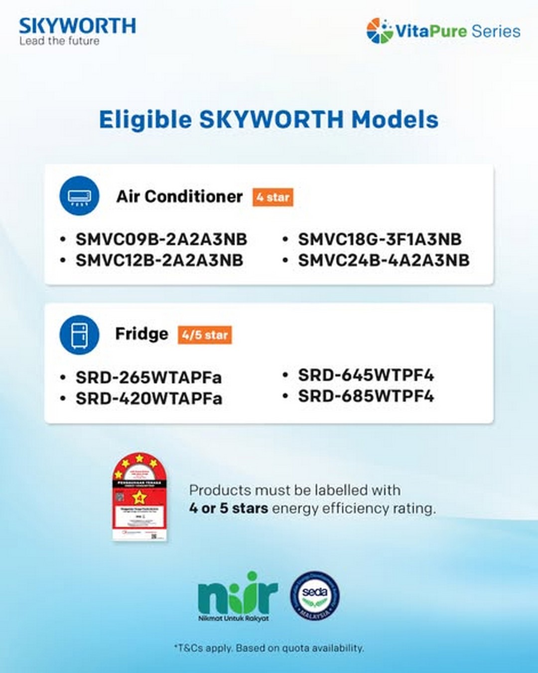Skyworth-Malaysia-RM200-e-Rebate-Promotion-1 Now till 31 December 2026: Skyworth Malaysia RM200 e-Rebate Promotion, Enjoy Energy Efficient Air Conditioners and Refrigerators under NUR@PETRA 2026