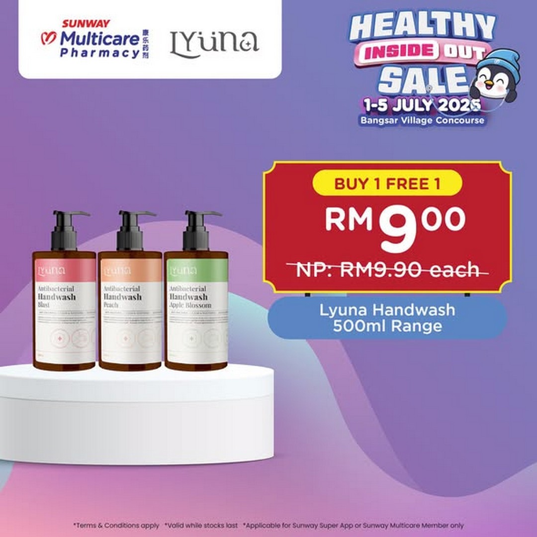 Sunway-Multicare-Pharmacy-Healthy-Inside-Out-Sale-2 1–5 July 2026: Sunway Multicare Pharmacy Healthy Inside Out Sale – Enjoy Massive Savings on Lyuna Essentials at Bangsar Village Promotion