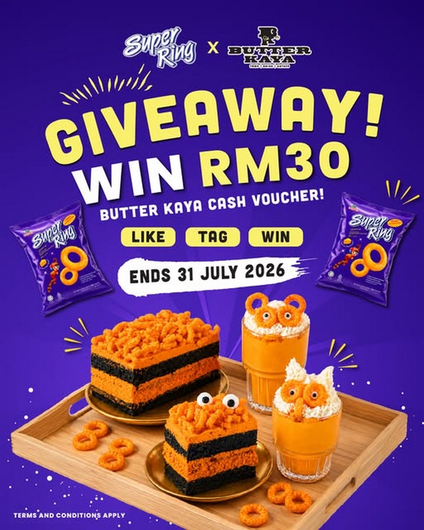 Super-Ring-Butter-Kaya-Cash-Voucher-Giveaway-Promotion Now till 31 July 2026: Super Ring Butter Kaya Cash Voucher Giveaway Promotion – Win One of 20 RM30 Vouchers in Malaysia