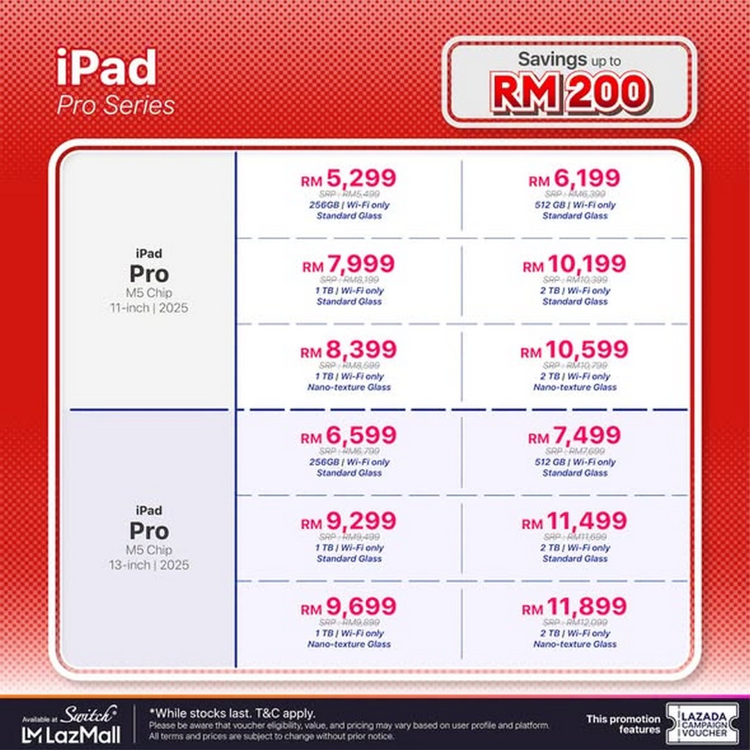 Switch-Malaysia-7.7-Lazada-Sale-Promotion-3 6-9 July 2026: Switch Malaysia 7.7 Lazada Sale Promotion – Save Up to RM2,293 on Apple Products via Official Lazada Store