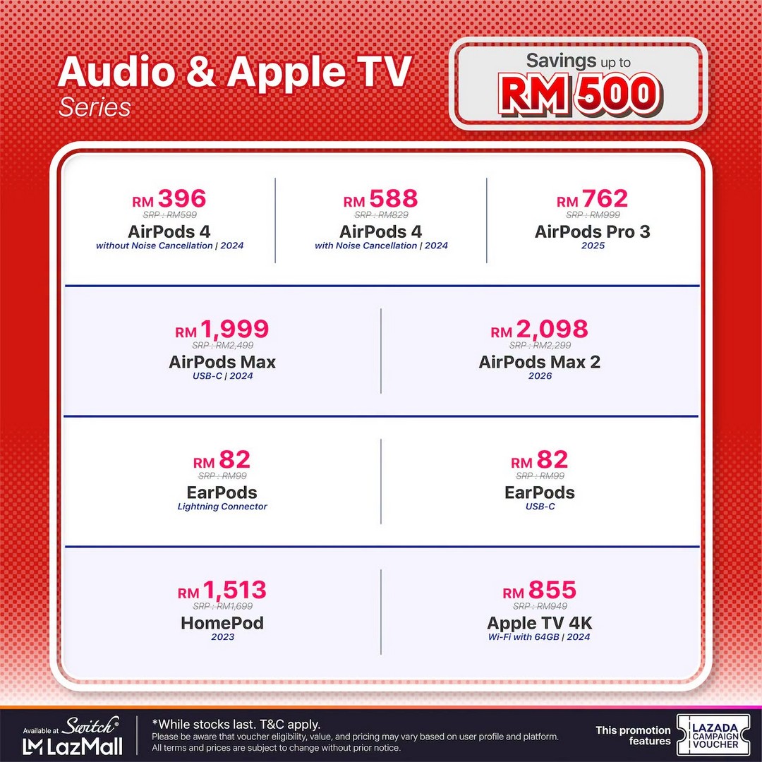 Switch-Malaysia-7.7-Lazada-Sale-Promotion-8 6-9 July 2026: Switch Malaysia 7.7 Lazada Sale Promotion – Save Up to RM2,293 on Apple Products via Official Lazada Store