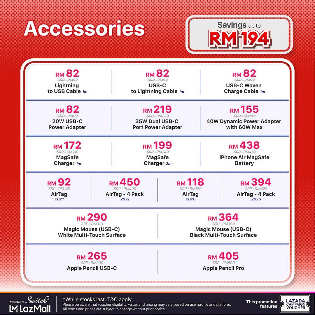 Switch-Malaysia-7.7-Lazada-Sale-Promotion-9 6-9 July 2026: Switch Malaysia 7.7 Lazada Sale Promotion – Save Up to RM2,293 on Apple Products via Official Lazada Store