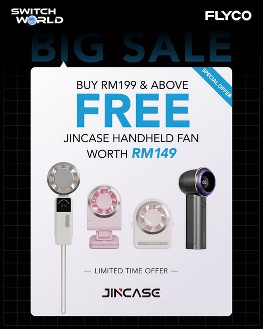 Switch-Malaysia-Switch-World-2026-Flyco-Bundle-Deals-1 23-26 July 2026: Switch Malaysia: Switch World 2026 Flyco Bundle Deals Promotion with Up to 32% OFF and Free Gifts at Aman Central