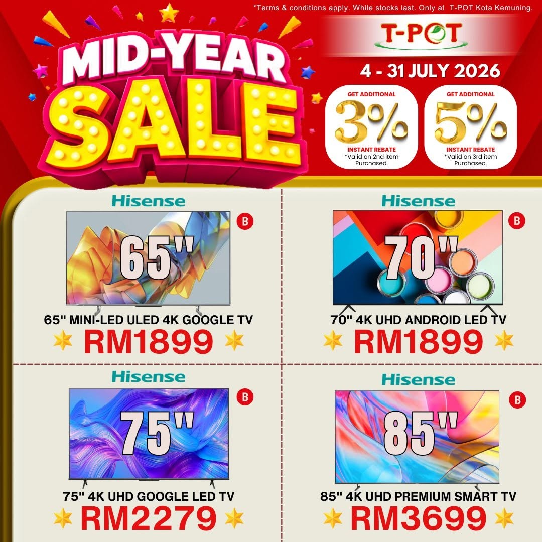 T-Pot-Malaysia-Mid-Year-Sale-Promotion-12 4–31 July 2026: T-Pot Malaysia Mid-Year Sale Promotion – Buy More, Save More on Home Appliances with Exclusive Energy Rebates