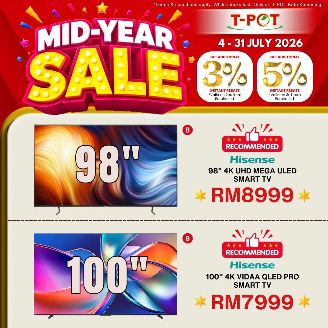 T-Pot-Malaysia-Mid-Year-Sale-Promotion-13 4–31 July 2026: T-Pot Malaysia Mid-Year Sale Promotion – Buy More, Save More on Home Appliances with Exclusive Energy Rebates