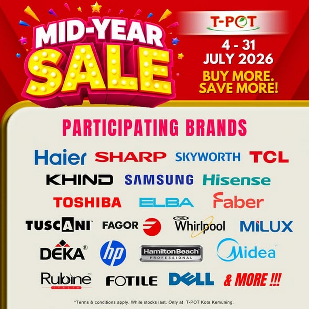 T-Pot-Malaysia-Mid-Year-Sale-Promotion-3 4–31 July 2026: T-Pot Malaysia Mid-Year Sale Promotion – Buy More, Save More on Home Appliances with Exclusive Energy Rebates