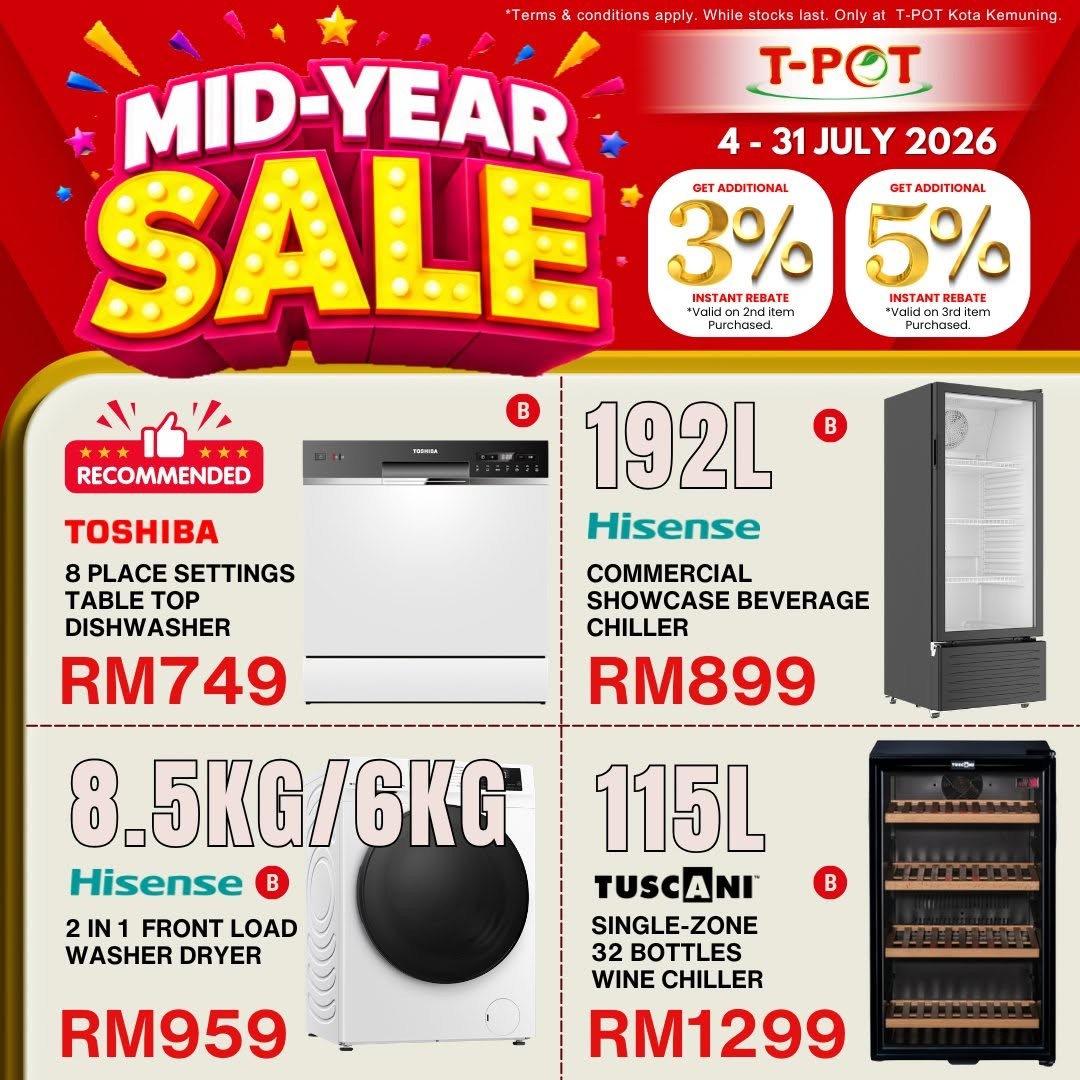 T-Pot-Malaysia-Mid-Year-Sale-Promotion-9 4–31 July 2026: T-Pot Malaysia Mid-Year Sale Promotion – Buy More, Save More on Home Appliances with Exclusive Energy Rebates
