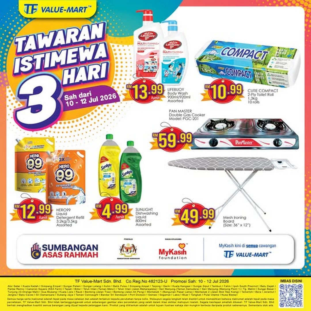 TF-Value-Mart-Malaysia-3-Days-Special-Offer-Sale 10–12 July 2026: TF Value-Mart Malaysia 3 Days Special Offer Sale – Fresh Groceries at Great Prices Across All Branches