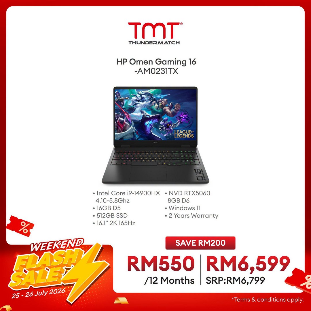 TMT-Malaysia-Weekend-Flash-Sale-5-1 25-26 July 2026: TMT Malaysia Weekend Flash Sale Promotion: Save Up To RM1,000 On Selected Laptops And PC Deals
