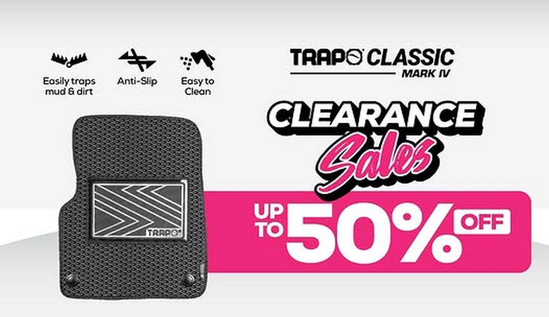 TRAPO-Malaysia-Clearance-Sale 16 July 2026 onwards: TRAPO Malaysia Clearance Sale – Enjoy Up to 70% OFF Selected Genuine TRAPO Car Mats While Stocks Last