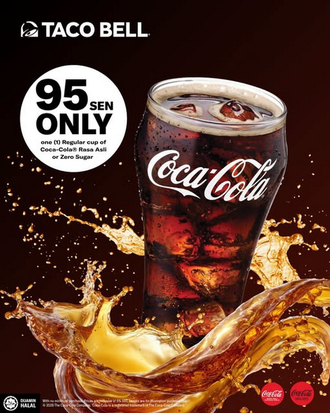 Taco-Bell-Malaysia-95-Sen-Coca-Cola-Promotion 4 July 2026 onwards: Taco Bell Malaysia 95 Sen Coca-Cola Promotion – Enjoy a Refreshing Drink for Just RM0.95 with No Minimum Purchase