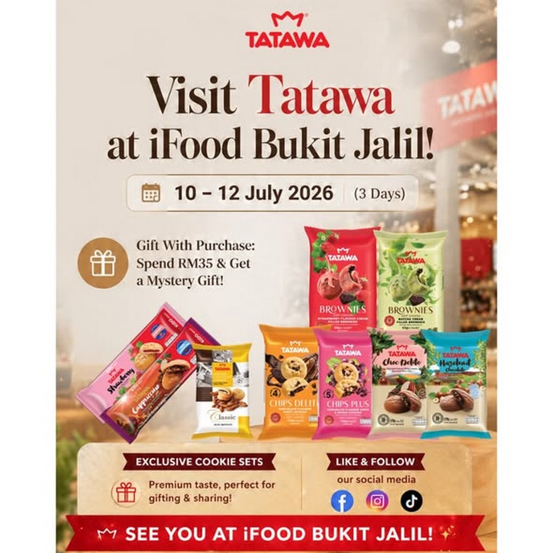 Tatawa-Malaysia-iFood-Expo-Bukit-Jalil-Cookie-Promotion 10-12 July 2026: Tatawa Malaysia iFood Expo Bukit Jalil Cookie Promotion – Exclusive Deals, Special Cookie Sets & FREE Mystery Gift Giveaway