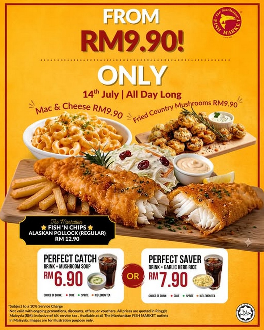 The-Manhattan-FISH-MARKET-One-Day-Seafood-Promotion 14 July 2026: The Manhattan FISH MARKET One-Day Seafood Promotion – Enjoy Favourite Seafood Dishes from RM9.90 Across Malaysia
