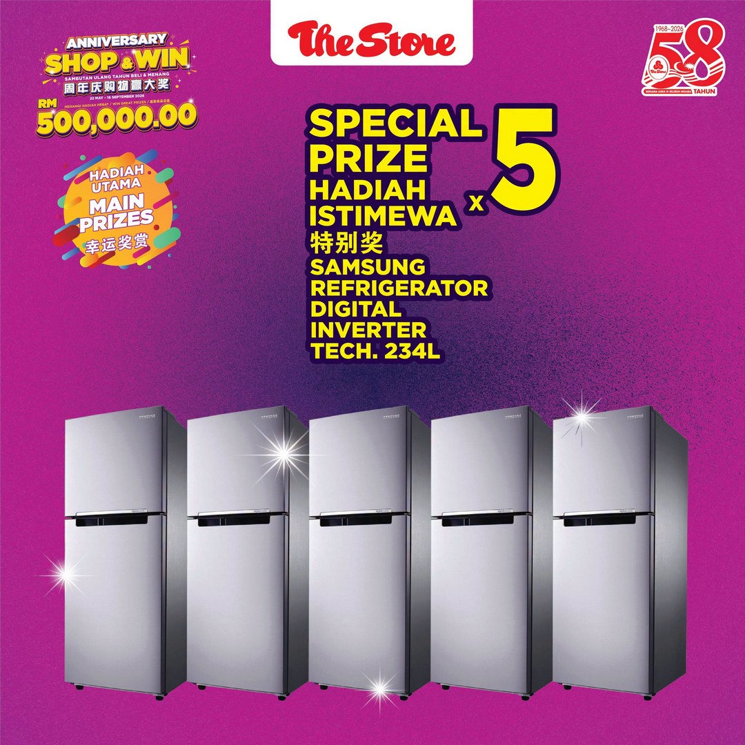 The-Store-Malaysia-58th-Anniversary-Shop-Win-Promotion-5 22 May – 16 September 2026: The Store Malaysia 58th Anniversary Shop & Win Promotion – Spend RM50 and Stand a Chance to Win Proton Cars, Instant Rewards and More
