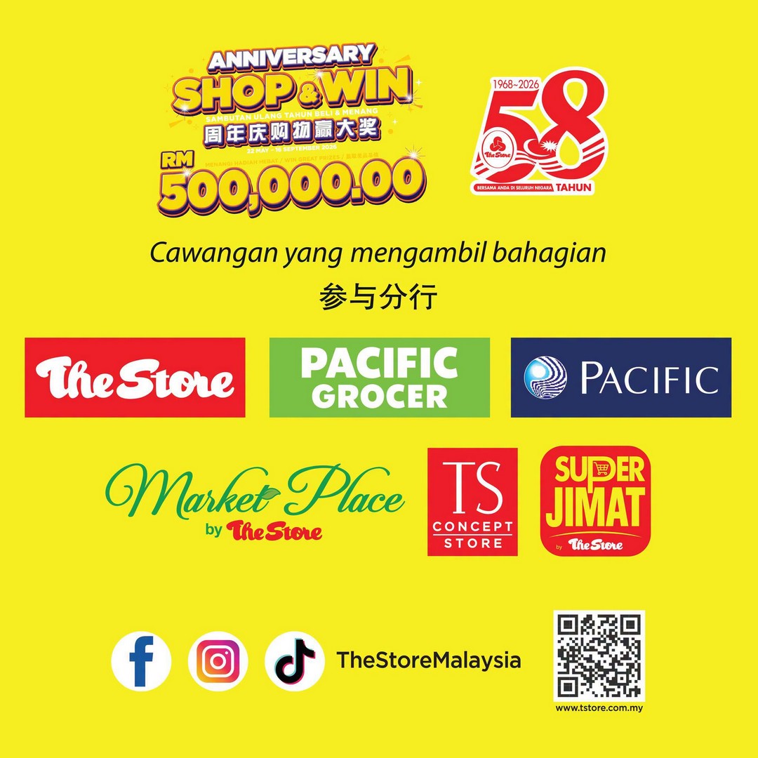 The-Store-Malaysia-58th-Anniversary-Shop-Win-Promotion-9 22 May – 16 September 2026: The Store Malaysia 58th Anniversary Shop & Win Promotion – Spend RM50 and Stand a Chance to Win Proton Cars, Instant Rewards and More