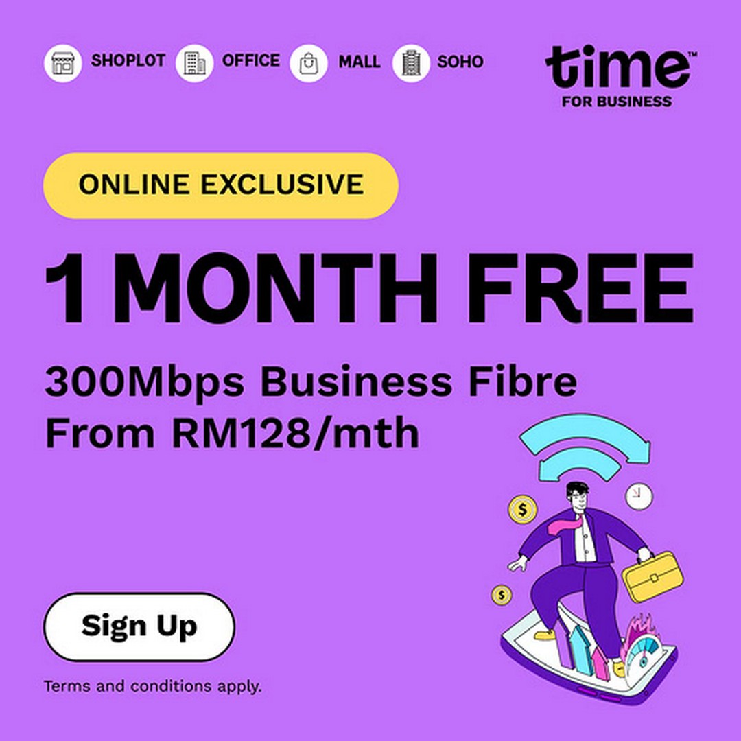 Time-Internet-Business-Broadband-Promotion 10 July 2026 onwards: Time Internet: Business Broadband Promotion from RM128/Month for SMEs and Businesses