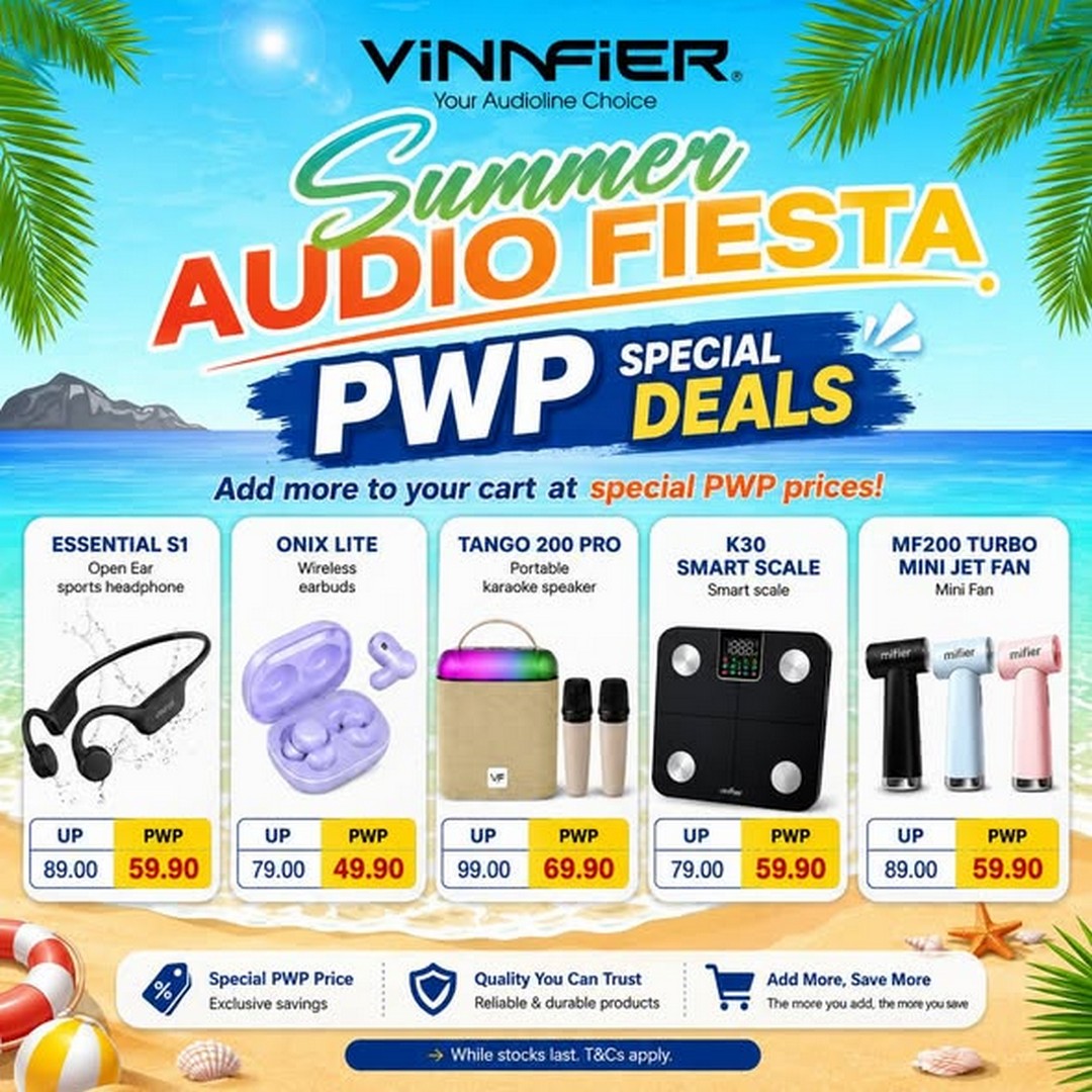 VINNFIER-Summer-Audio-Fiesta-Sale-at-IOI-City-Mall-Putrajaya-2 23 July–5 August 2026: VINNFIER Summer Audio Fiesta Sale at IOI City Mall Putrajaya – Enjoy Up to 50% Rebates Plus Early Bird Deals from RM0.99