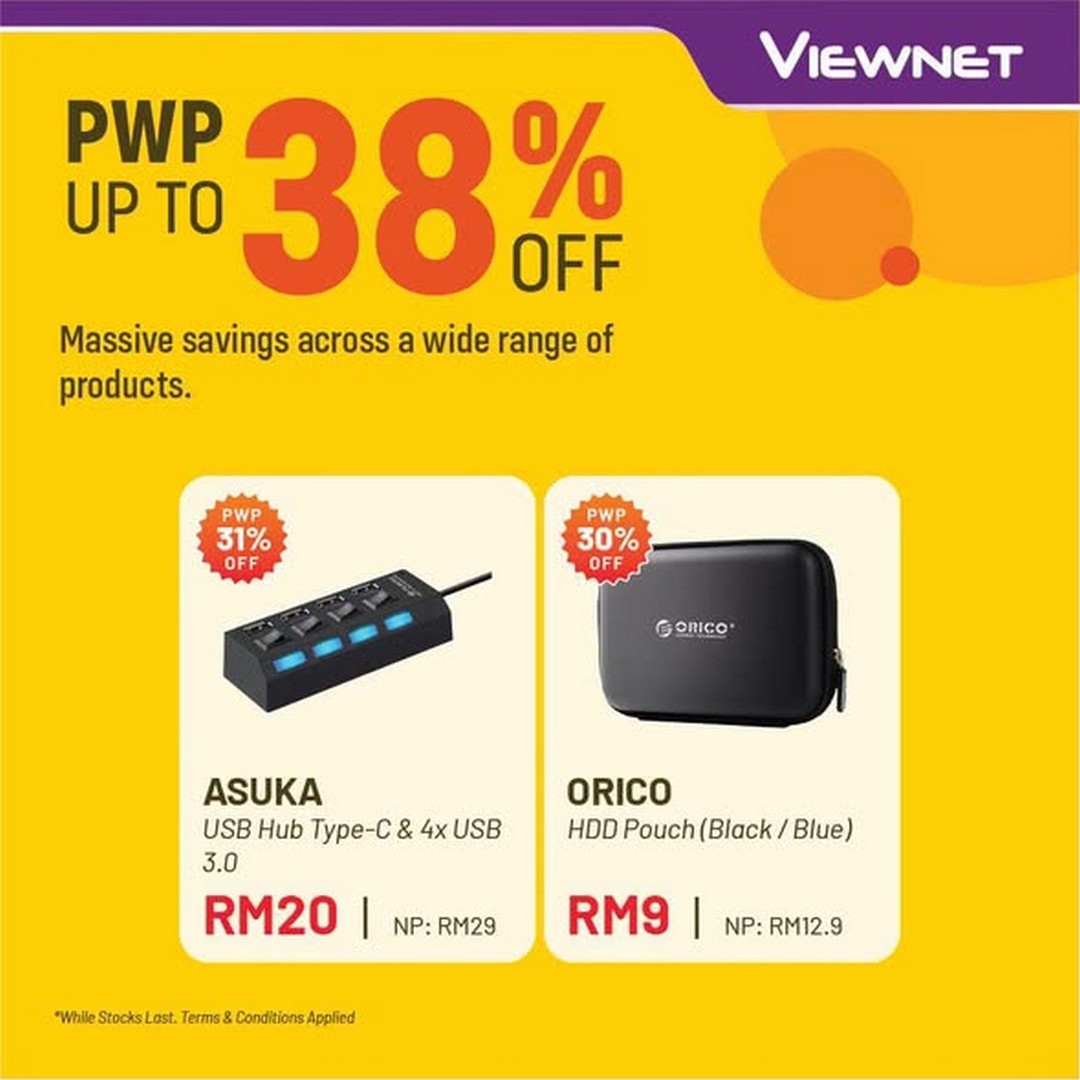 Viewnet-July-PWP-Promotion-–-Enjoy-Up-to-38-OFF-2 6 July 2026 onwards: Viewnet July PWP Promotion – Enjoy Up to 38% OFF Selected IT Accessories and Tech Deals While Stocks Last