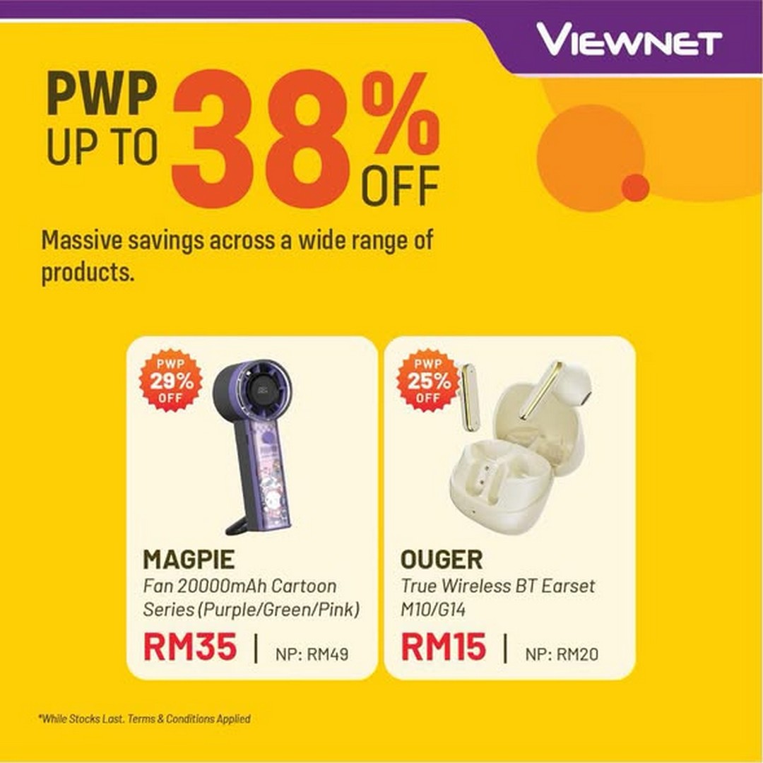 Viewnet-July-PWP-Promotion-–-Enjoy-Up-to-38-OFF-3 6 July 2026 onwards: Viewnet July PWP Promotion – Enjoy Up to 38% OFF Selected IT Accessories and Tech Deals While Stocks Last