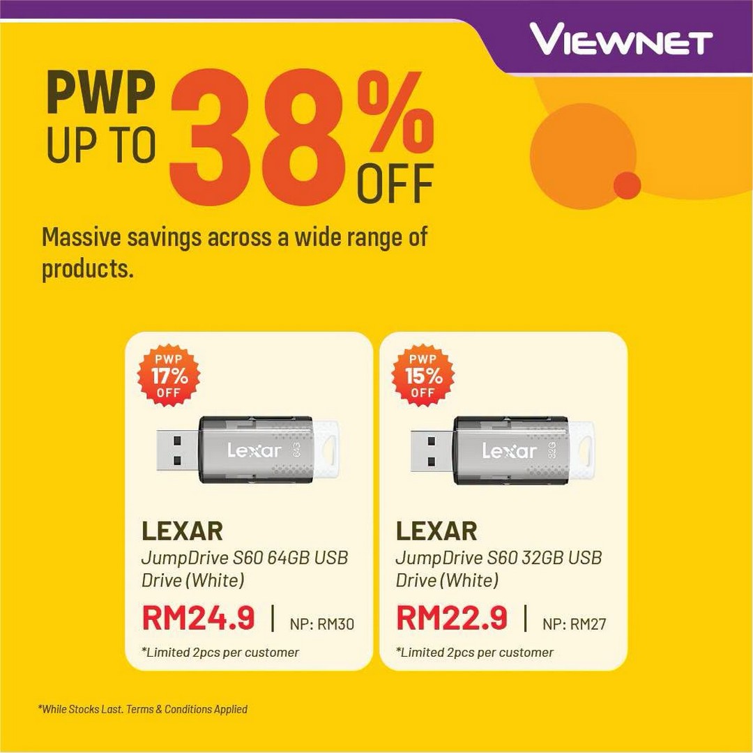 Viewnet-July-PWP-Promotion-–-Enjoy-Up-to-38-OFF-4 6 July 2026 onwards: Viewnet July PWP Promotion – Enjoy Up to 38% OFF Selected IT Accessories and Tech Deals While Stocks Last
