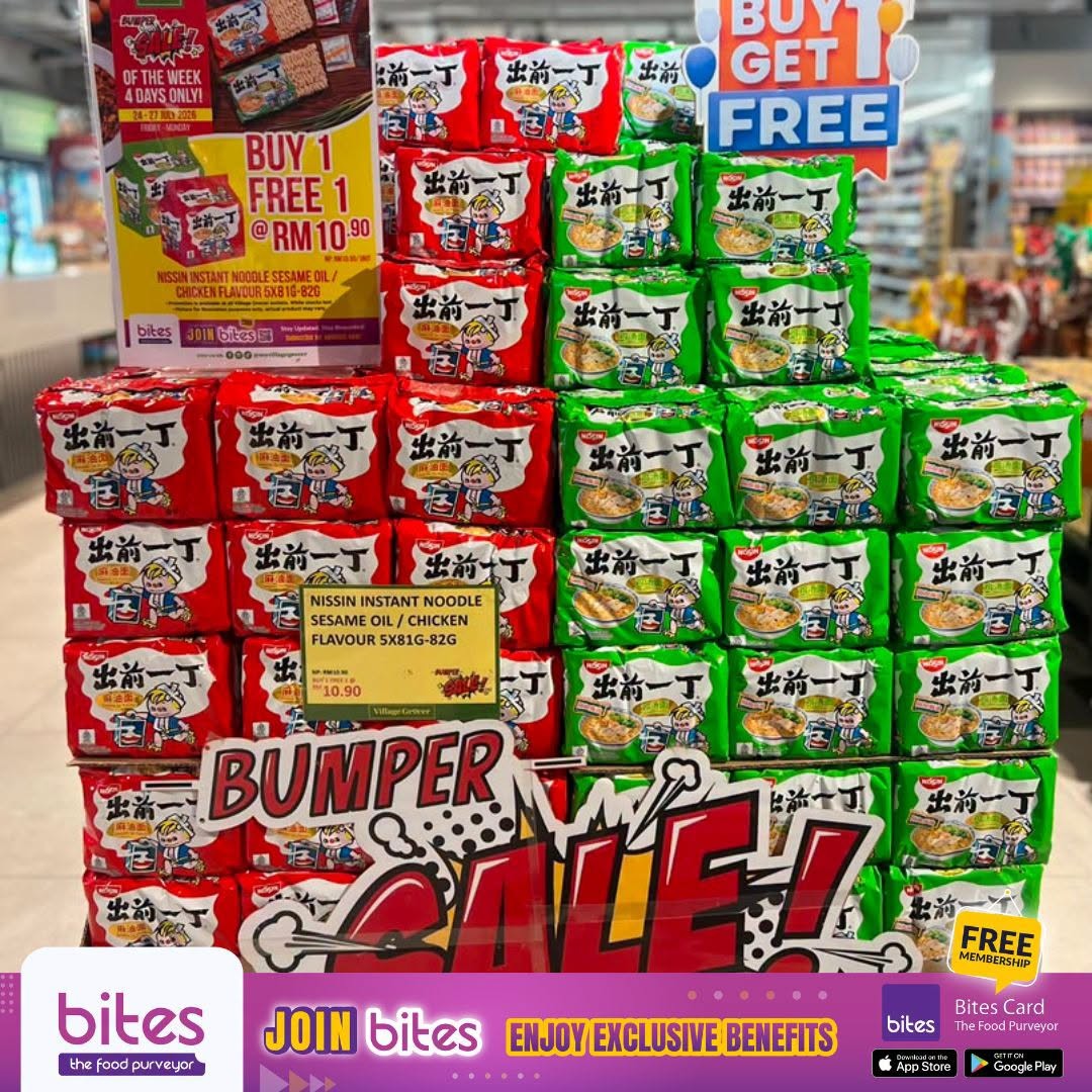 Village-Grocer-Malaysia-Bumper-Sale-5 24-27 July 2026: Village Grocer Malaysia Bumper Sale Promotion with Buy 1 Free 1 Deals, Snack Offers and Online Shopping Discounts