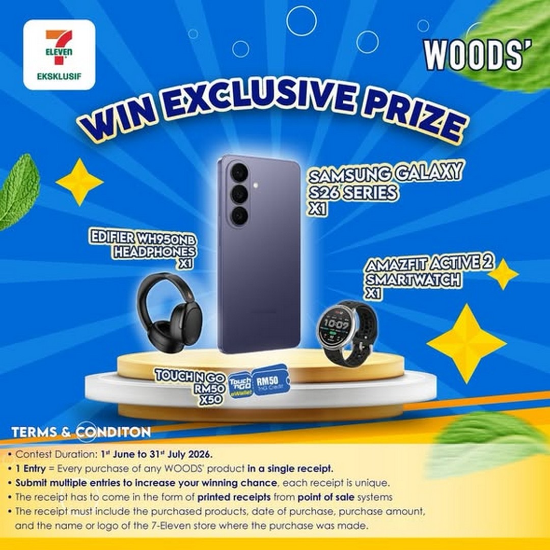 WOODS-Malaysia-Buy-Win-Contest-Promotion-1 1 June – 31 July 2026: WOODS' Malaysia Buy & Win Contest Promotion – Purchase at 7-Eleven Malaysia and Stand a Chance to Win Exciting Rewards