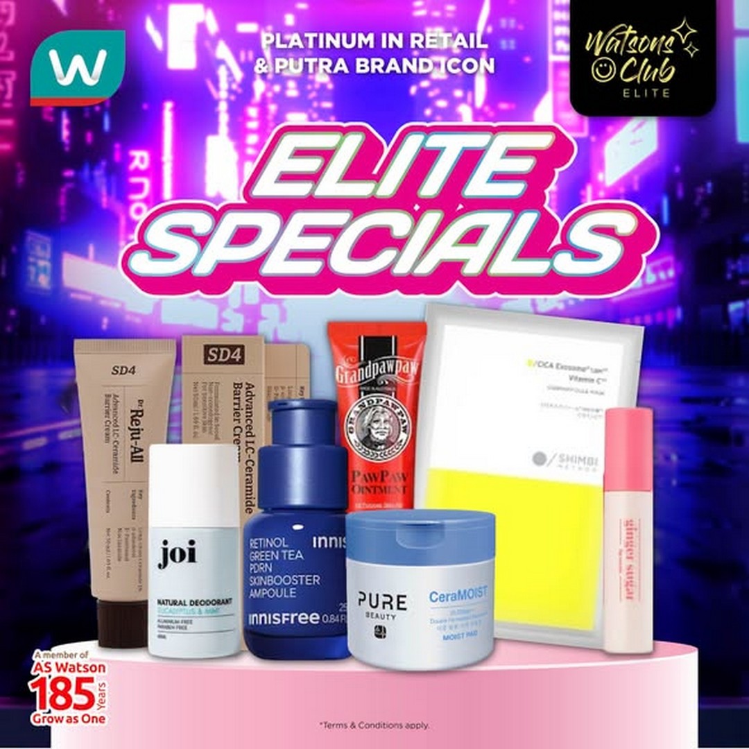 Watsons-Malaysia-Elite-Club-Members-Promotion 8 July 2026 onwards: Watsons Malaysia Elite Club Members Promotion – Exclusive Member Deals, Spend & Win Japan Campaign, Beautopia Expo & Beauty Savings