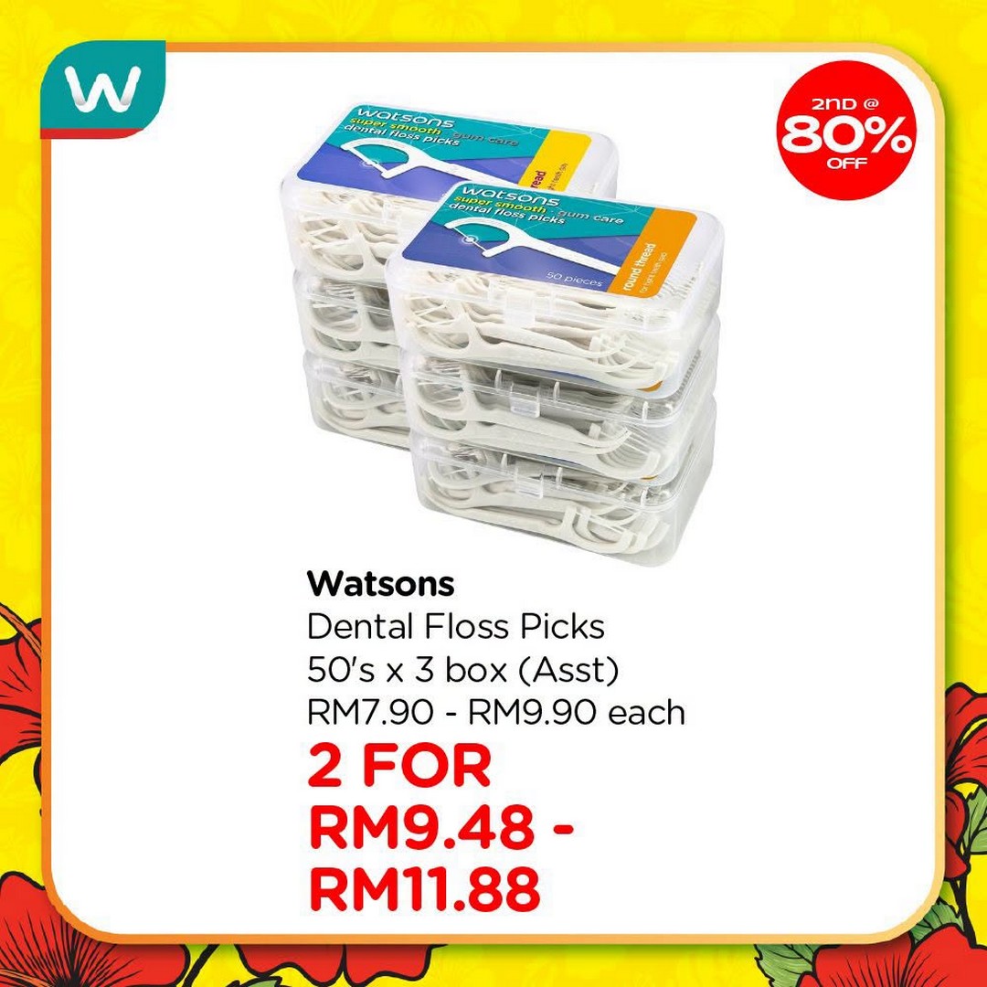Watsons-Malaysia-Sale-Promotion-11 23 July-2 September 2026: Watsons Malaysia, Sale Promotion: Up to 80% Discount on Second Item Watsons Collection Products Plus Holiday Package Giveaway
