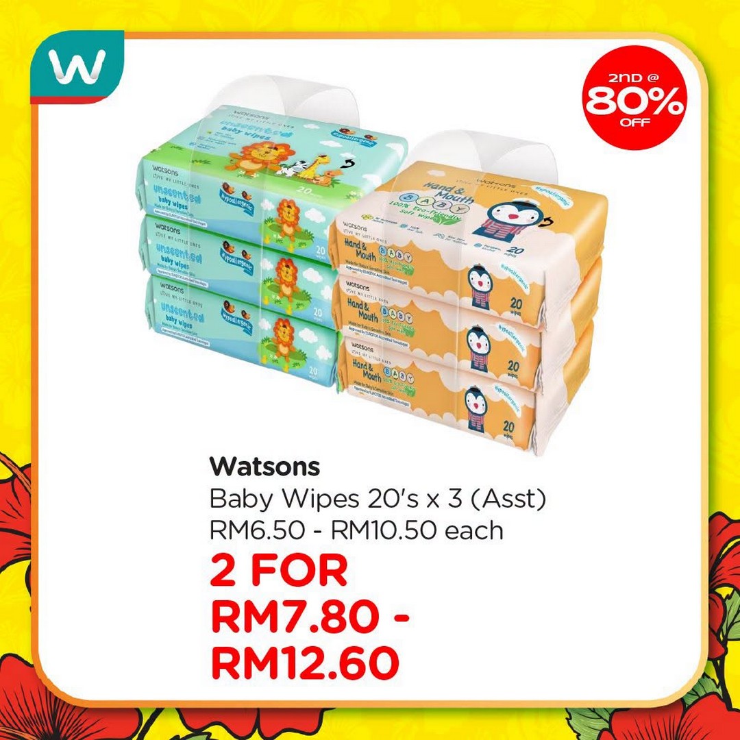Watsons-Malaysia-Sale-Promotion-13 23 July-2 September 2026: Watsons Malaysia, Sale Promotion: Up to 80% Discount on Second Item Watsons Collection Products Plus Holiday Package Giveaway